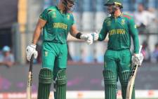 Aiden Markram (left) and Quinton de Kock (right) in action for the Proteas at the ICC Cricket World Cup on 24 October 2023. Picture: @ProteasMenCSA/X
