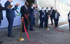 President Cyril Ramaphosa and NantWorks founder, Dr Patrick Soon-Shiong, at the launch of the NantSA vaccine manufacturing campus at Brackengate in Cape Town on 19 January 2022. Picture: Kevin Brandt/Eyewitness News