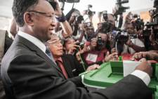 New Madagascan President Hery Rajaonarimampianina. Picture: AFP.
