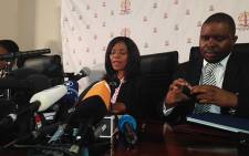 The Public Protector Thuli Madonsela releases the findings about Nkandla homestead during a press conference in Pretoria on 19 March 2014. Picture: Sebabatso Mosamo/EWN.