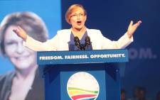 Outgoing Democratic alliance leader Helen Zille during her final address as party head at the party's national congress in Port Elizabeth. Picture: Reinart Toerien/EWN