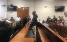 The man accused of Uyinene Mrwetyana’s murder, Luyanda Botha, appears in the Wynberg Magistrates Court. Picture: EWN