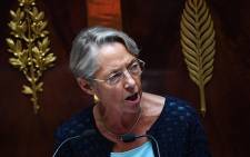 France's Prime Minister Elisabeth Borne speaks during a debate on a motion of censure filed by the New Popular Ecological and Social Union (Nupes) party at the French national assembly in Paris on July 11, 2022. Picture: Alain Jocard / AFP.

