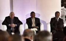 Former statesmen Thabo Mbeki, FW de Klerk and Kgalema Motlanthe attend the National Foundations Dialogue Initiative. Picture: Christa Eybers/EWN