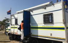 uMthwalume's mobile police unit. Picture: Nkosikhona Duma/EWN