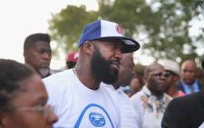 Tracy Martin, the father of Trayvon Martin who was killed by a neighborhood watch volunteer in 2012, attends Peace Fest in Forest Park on August 24  in St Louis, Missouri.