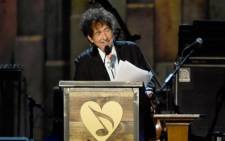 FILE: This file photo shows Bob Dylan onstage at the 25th anniversary MusiCares 2015 Person of The Year Gala honoring Bob Dylan at the Los Angeles Convention Center on 6 February 2015. Picture: AFP.