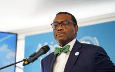 The President of the African Development Bank Akinwumi Adesina speaks during the Africa Adaptation Summit ahead of the COP27 in Rotterdam on September 5, 2022. Picture: Jeroen Jumelet / ANP / AFP. 