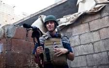 A picture taken on November 5, 2012 in Aleppo shows US freelance reporter James Foley. Picture: AFP.