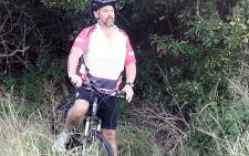 Wayne Bolton is cycling to raise funds for anti-rhino poaching initiatives. Picture: oneland.co.za