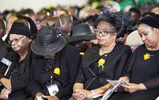 Members of Dr Edna Molewa's funeral seated at her funeral. Picture: Kayleen Morgan/EWN