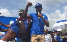 Democratic Alliance leader Mmusi Maimane on Saturday 24 February 2018 in Soshanguve at the launch of a petition to oppose the VAT increase. Picture: Twitter/@Our_DA
