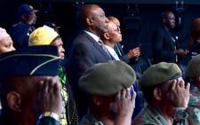 President-elect Cyril Ramaphosa assessing the state of readiness for the Presidential Inauguration 2019 to be held at the Loftus Versfeld stadium in Pretoria on 25 May. Picture: GCIS.