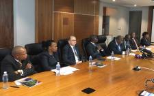 FILE: Deputy Chief Justice Raymond Zondo (fourth from right) briefing the media on the team who will head up the inquiry into state capture. Picture: EWN
