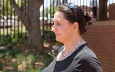 Estate agent Vicki Momberg seen outside the Randburg Magistrates Court after being found guilty of four counts of crimen injuria. Picture: Sethembiso Zulu/EWN