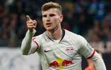 FILE: RB Leipzig forward Timo Werner celebrates scoring the opening goal during the German first division Bundesliga football match against FC Cologne in Leipzig, eastern Germany, on 23 November 2019. Picture: AFP