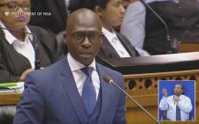 Finance Minister Malusi Gigaba delivers his first Medium Term Budget Policy Statement.  Picture: YouTube