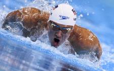 USA's Ryan Lochte competes in a Men's 200m Individual Medley heat during the swimming event at the Rio 2016 Olympic Games at the Olympic Aquatics Stadium in Rio de Janeiro on August 10, 2016. Picture: AFP.