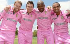 The Proteas support the Pink Drive on 17 March 2013. Picture: Supplied.
