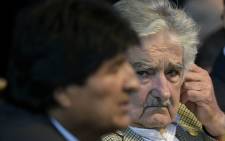 FILE: Uruguay's President Jose Mujica (R). Picture: AFP