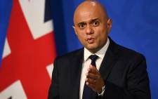 FILE: Britain's Health Secretary Sajid Javid speaks during a press conference inside the Downing Street Briefing Room in central London on 20 October 2021. Picture: TOBY MELVILLE/POOL/AFP