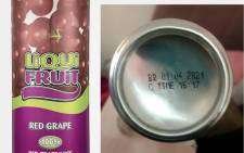 Liqui Fruit Red Grape still 330ml can. Picture: www.pioneerfoods.co.za