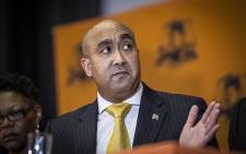National Director of Public Prosecutions Shaun Abrahams addresses the media relating to charges being dropped against Finance Minister Pravin Gordhan and two former SARS employees Ivan Pillay and Oupa Magashula at the NPA's head office in Pretoria. Picture: Reinart Toerien/EWN.