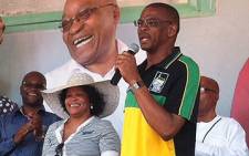Free State premier Ace Magashule addressing a crowd of ANC supporters during the pary's centenary celebrations on 6 January 2012. Picture: Tshepo Lesole/EWN