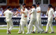 England team celebrating a wicket during the first Test against South Africa at Lord’s. Picture: Twitter/@englandcricket.