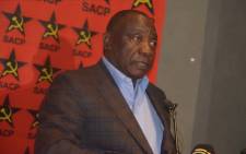 President Cyril Ramaphosa at the 60th anniversary of the SACP’s ‘African Communist Journal’ on 21 October 2019 at Liliesleaf in Sandton. Picture: @SACP1921/Twitter