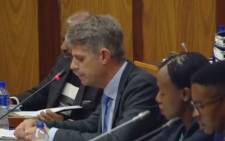 KPMG executives address Parliament's Standing Committee on Public Accounts on 5 October 2017.