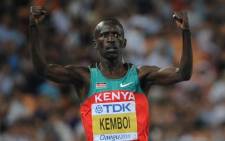 Kenyan 3,000 metres steeplechase world champion Ezekiel Kemboi. Picture: AFP