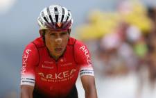 In this file photo taken on 13 July 2022 Team Arkea-Samsic team's Colombian rider Nairo Quintana cycles in the final meters to the finish line of the 11th stage of the 109th edition of the Tour de France cycling race, 151,7 km between Albertville and Col du Granon Serre Chevalier, in the French Alps. Picture: Thomas SAMSON / AFP