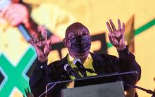 ANC president Cyril Ramaphosa at the launch of the ANC elections manifesto at Church Square in Pretoria on 27 September 2021. Picture: Abigail Javier/Eyewitness News