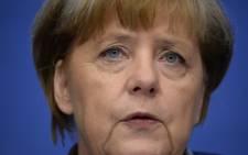German Chancellor Angela Merkel. Picture: AFP.