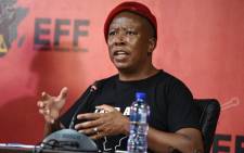 EFF leader Julius Malema briefs the media during a virtual press briefing in Braamfontein on 26 October 2020. Picture: @EFFSouthAfrica/Twitter