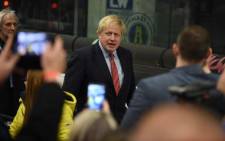 Britain's Prime Minister and Conservative leader Boris Johnson leaves after retaining his seat to be MP for Uxbridge and Ruislip South at the count centre in Uxbridge, west London, on 13 December 2019 after votes were counted as part of the UK general election. Picture: AFP.