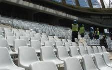 Inspectors in a stadium. Picture: EWN