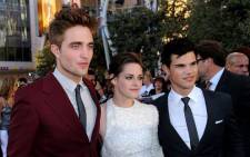 (L-R) Actors Robert Pattinson, Kristen Stewart and Taylor Lautner at the premiere of Summit Entertainment's "The Twilight Saga: Eclipse" during the 2010 Los Angeles Film on June 24, 2010 in Los Angeles, California. Picture: AFP