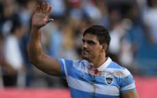 In this file photo taken on October 09, 2019, Argentina's flanker Pablo Matera wave after winning the Japan 2019 Rugby World Cup Pool C match between Argentina and the United States at the Kumagaya Rugby Stadium in Kumagaya. Picture: AFP.
