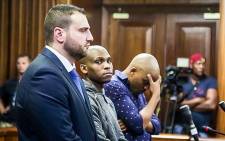 FILE: The co-accused in the Jayde Panayiotou murder trial, (from left) Christopher Panayiotou, Sinethemba Nenembe and Zolani Sibeko. Picture: Anthony Molyneaux/EWN