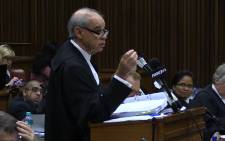 Advocate Sean Rosenberg addresses the court during the Zuma spy tapes case. Picture: Vumani Mkhize/EWN.