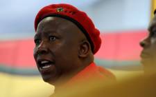 FILE: EFF leader Julius Malema holds a news conference in Johannesburg, 1 August 2013. Picture: Sapa.