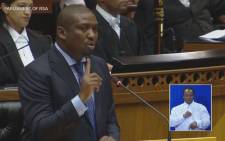 A screengrab of ANC MP Buti Manamela speaking in Parliament during the second day of the State of the Nation Address debate.