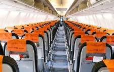 FILE: The interior of a Mango Airlines plane. Picture: @FlyMangoSA/Facebook