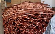 FILE: Copper cables. Picture: SAPS