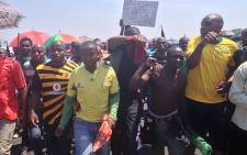 FILE: Amplats miners during a wage strike. Picture: EWN.