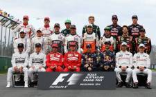 The 2014 Formula One drivers. Picture: Facebook.com