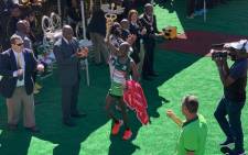 FILE: 2019 Comrades Marathon winner Edwin Mothibi. Picture: @ComradesRace/Twitter