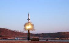 FILE: North Korea said on 13 February it had successfully tested a new ballistic missile. Picture: AFP.